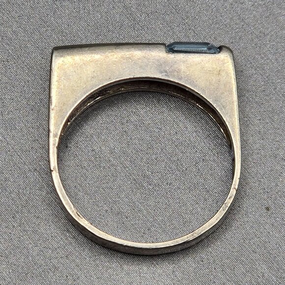 VTG Sterling Silver Sky Blue Topaz Ring Size 7 Signed SU 3.4g Thailand - Picture 3 of 13